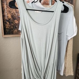 Twenty Second Light Green Tank Top